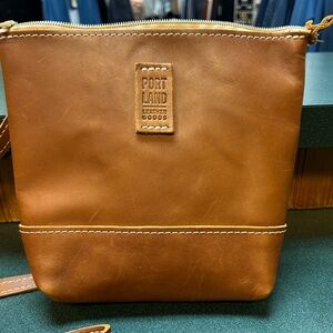 Handmade Portland Leather Festival Bag